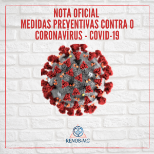 Nota oficial: medidas preventivas contra o Coronavírus - Covid-19